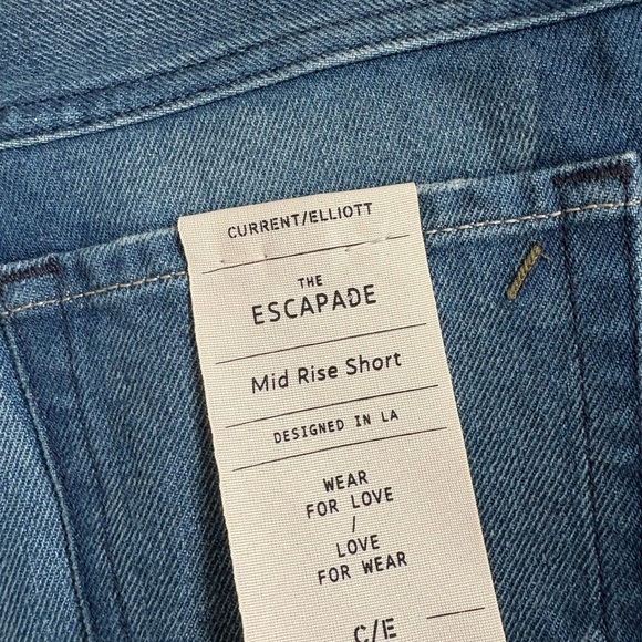 Current/Elliott | THE ESCAPADE DENIM SHORT size 25 NWT - Picture 4 of 4